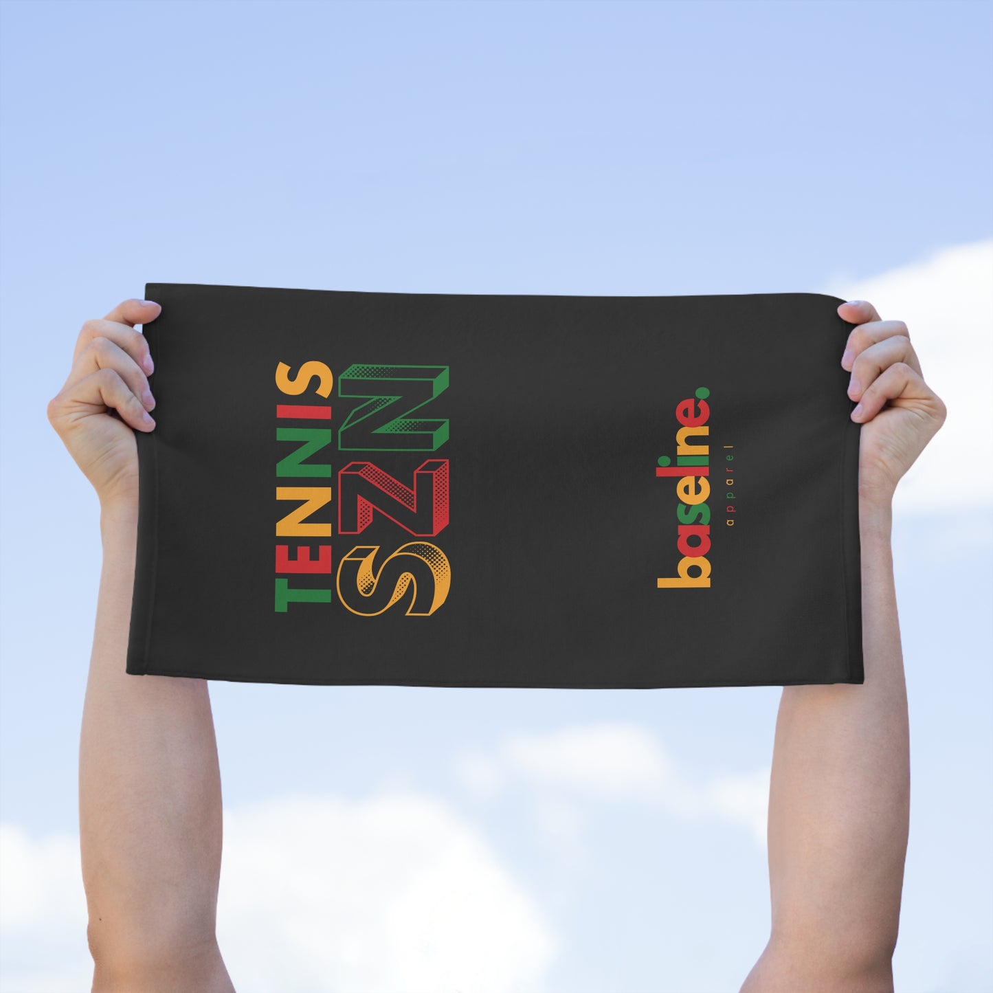 Juneteenth Rally Towel Black, 11x18